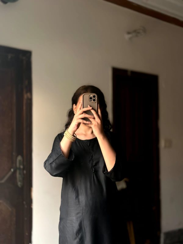 Black 2pc Suit Plain Shirt & Trouser