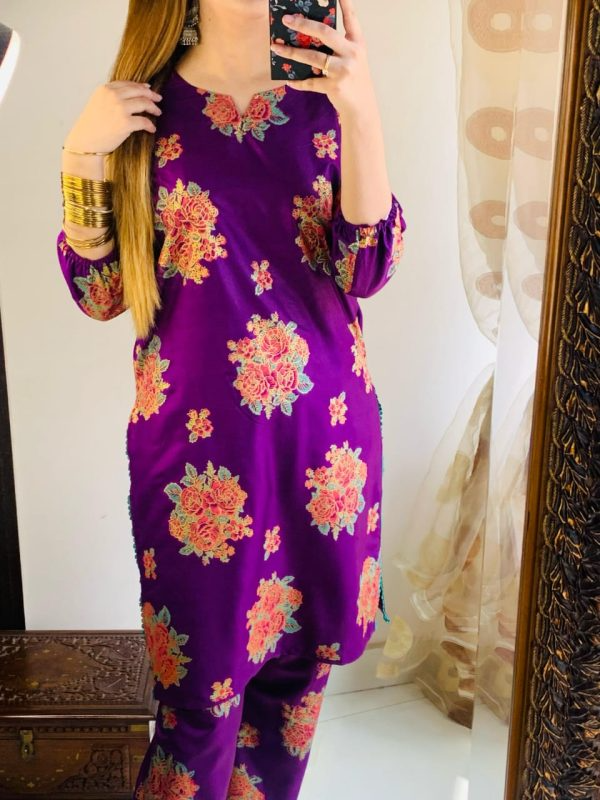 Rose Print Shirt And Trouser