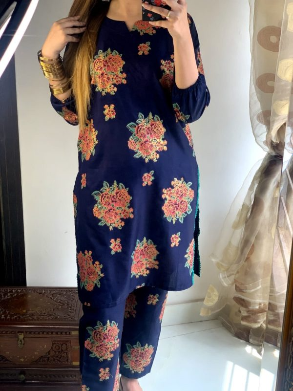 Rose Print Shirt And Trouser
