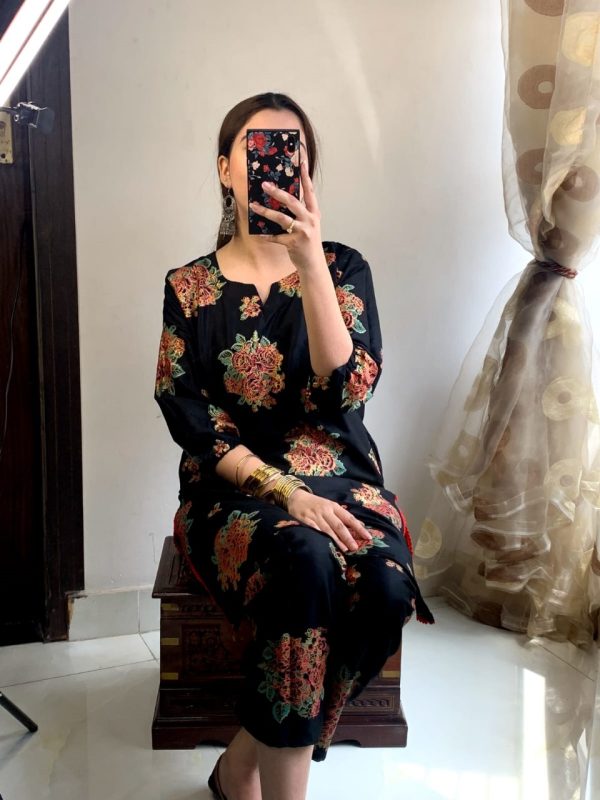 Rose Print Shirt And Trouser