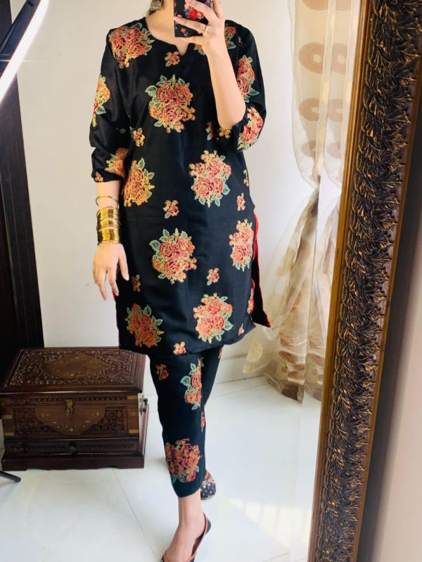 Rose Print Shirt And Trouser
