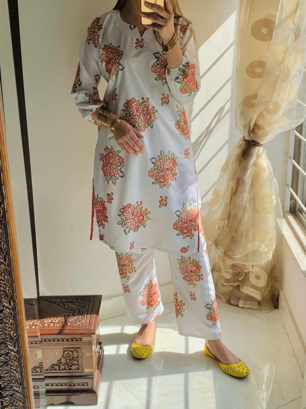Rose Print Shirt And Trouser
